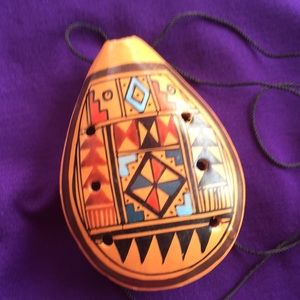 Vintage Talavera Mexican Pendant Necklace